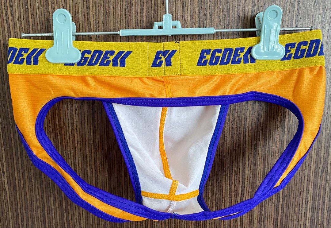 Egde Pops O Back Low Rise Bikini Briefs Yellow Men S Fashion Bottoms New Underwear On Carousell