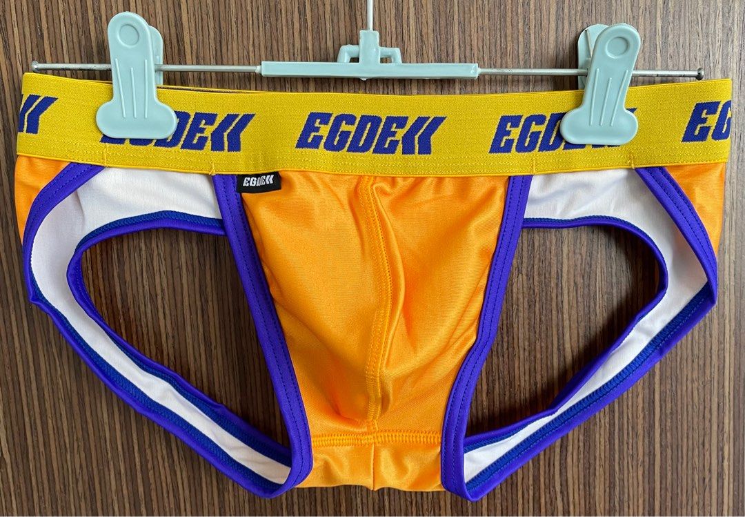 EGDE POPS O Back Low Rise Bikini Briefs Yellow Men S Fashion Bottoms New Underwear On Carousell