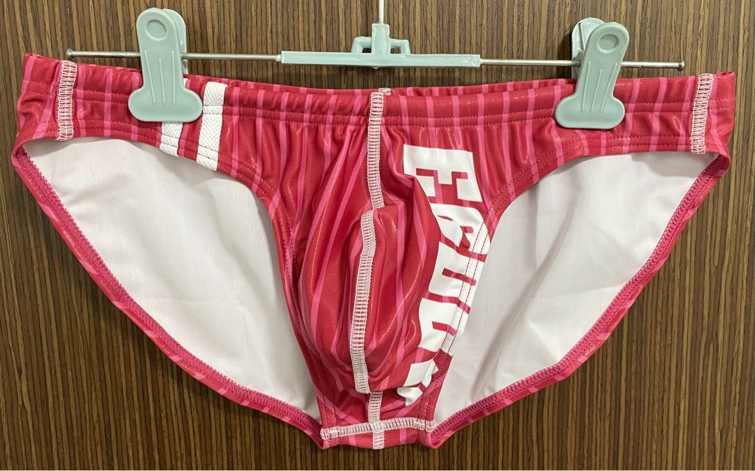 EGDE VERTICAL Super Low Rise Bikini Swimming Trunk Red Men S Fashion Bottoms Swim Trunks