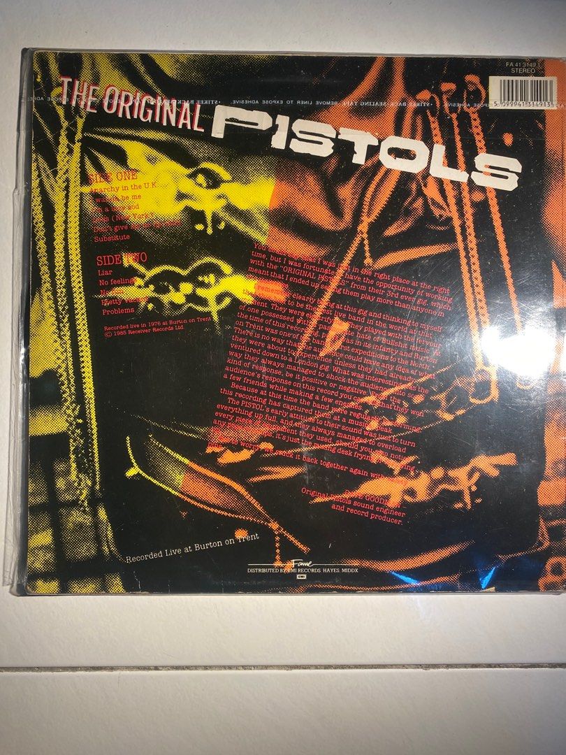 Lp Vinyl Sex Pistols Live Hobbies Toys Music Media Vinyls On