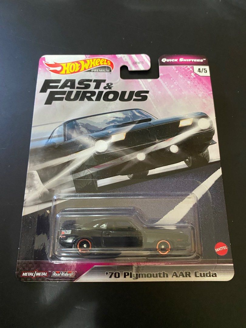 Hot Wheels Fast And Furious Quick Shifters Plymouth Aar Cuda Hobbies