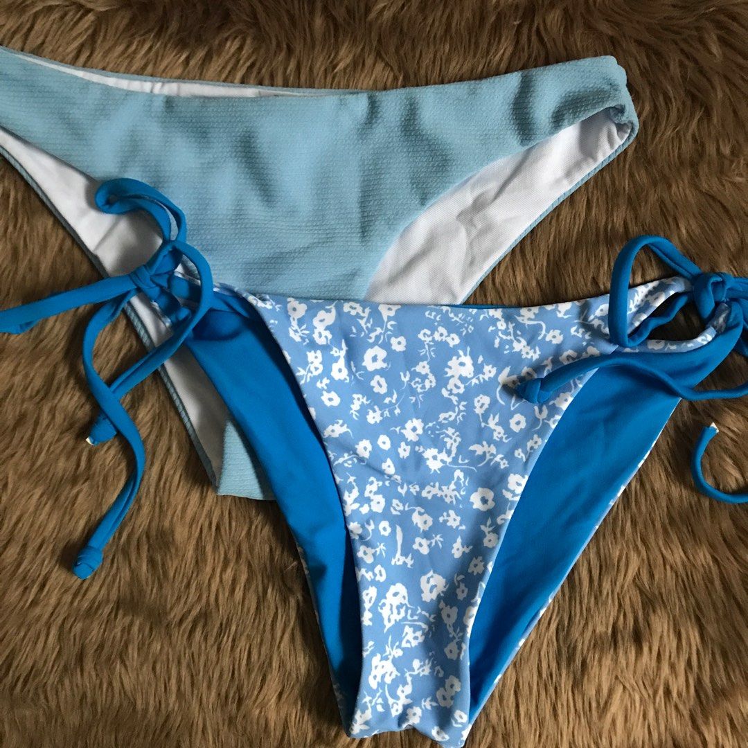 Bundle Reversible Bikini Blue Bikini Bottom Set Bikini Women S
