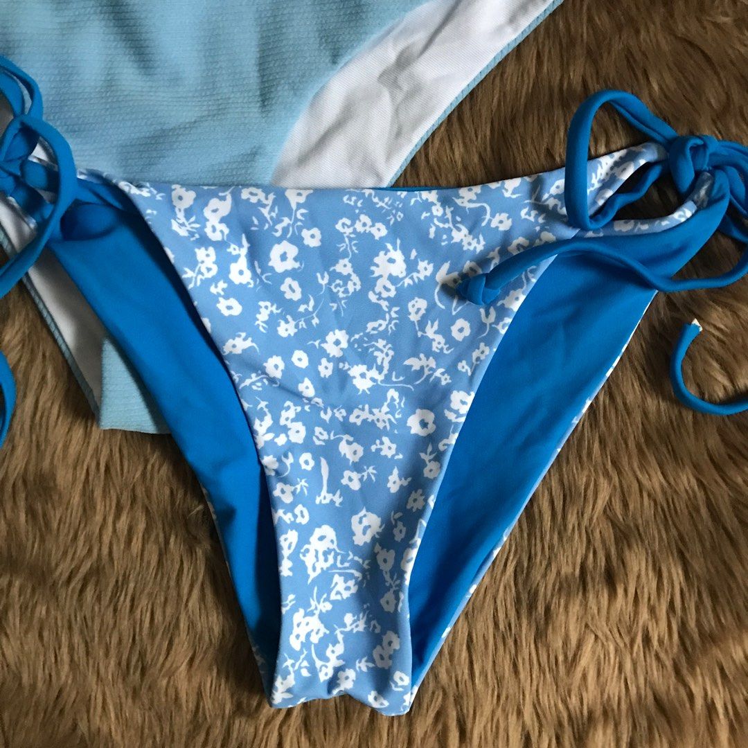 Bundle Reversible Bikini Blue Bikini Bottom Set Bikini Women S