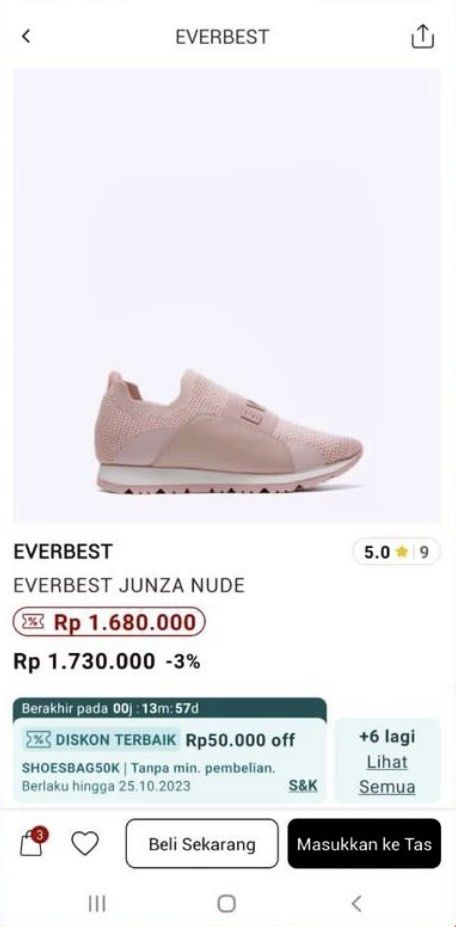Everbest Junza Nude Fesyen Wanita Sepatu Di Carousell