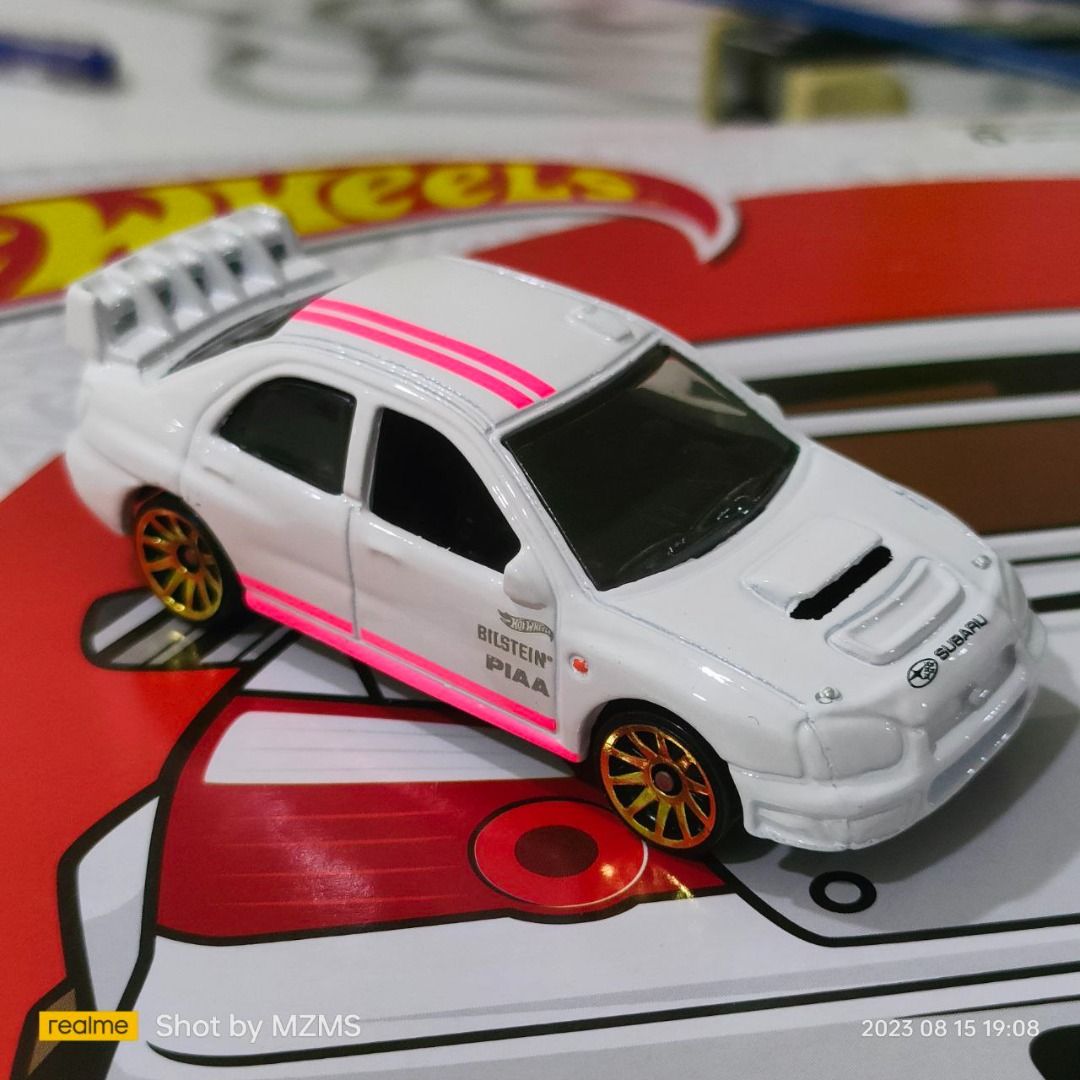 Hot Wheels Subaru Impreza WRX White Hobbies Toys Toys Games