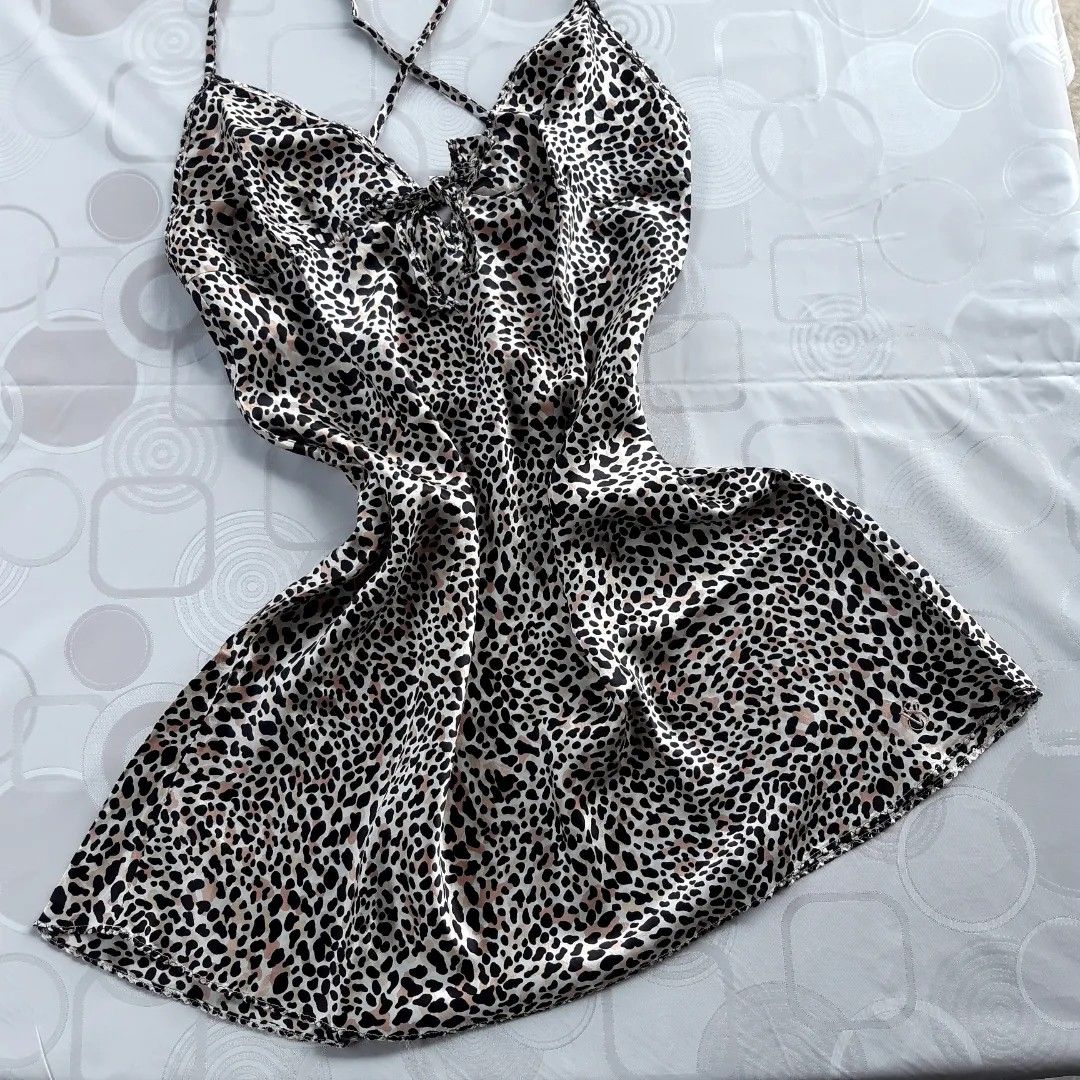 Victoria S Secret Leopard Print Nightie Lingerie Women S Fashion Undergarments Loungewear On