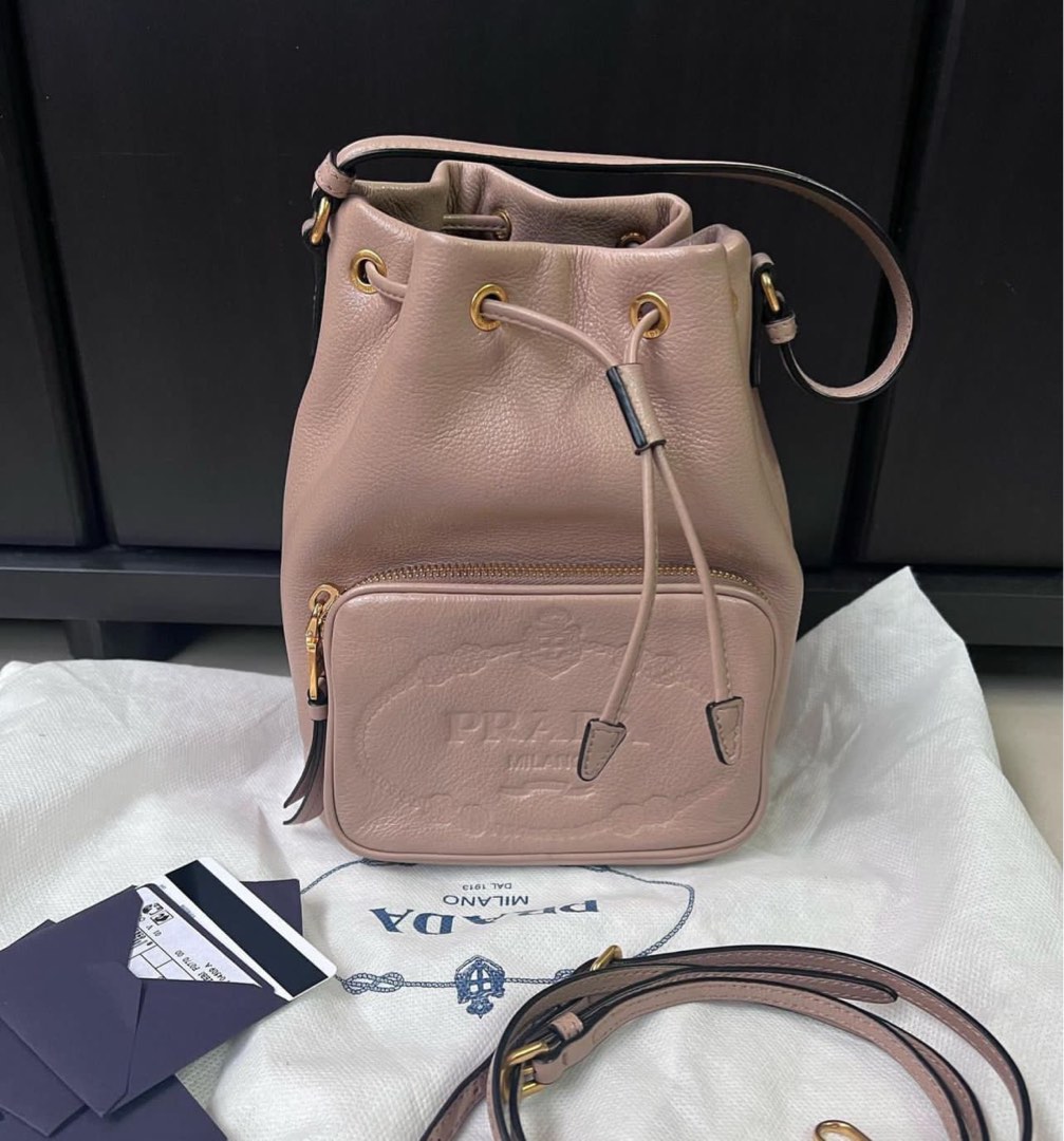 Reprice Prada Bucket Cammeo Nude Barang Mewah Tas Dompet Di