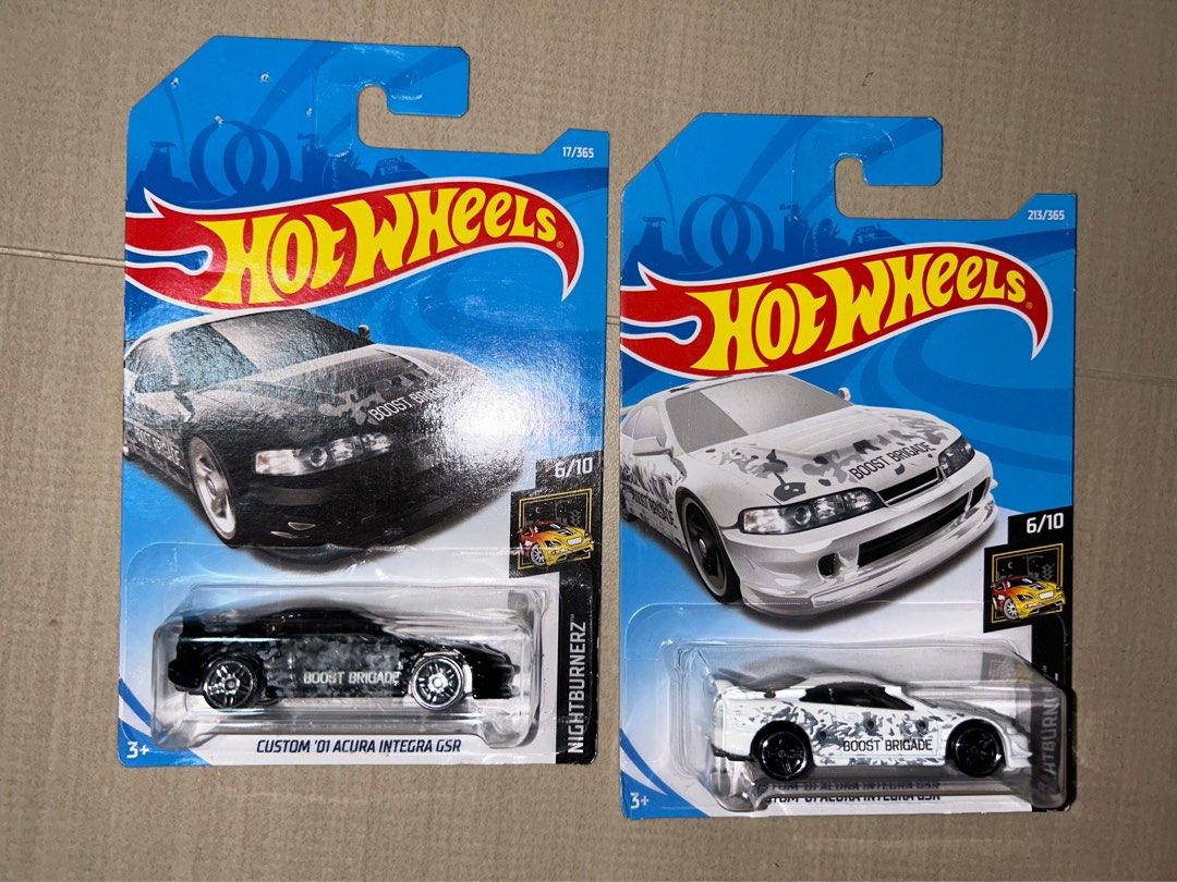 Hot Wheels Custom Acura Integra GSR Boost Brigade White And Black Hobbies Toys Toys Games