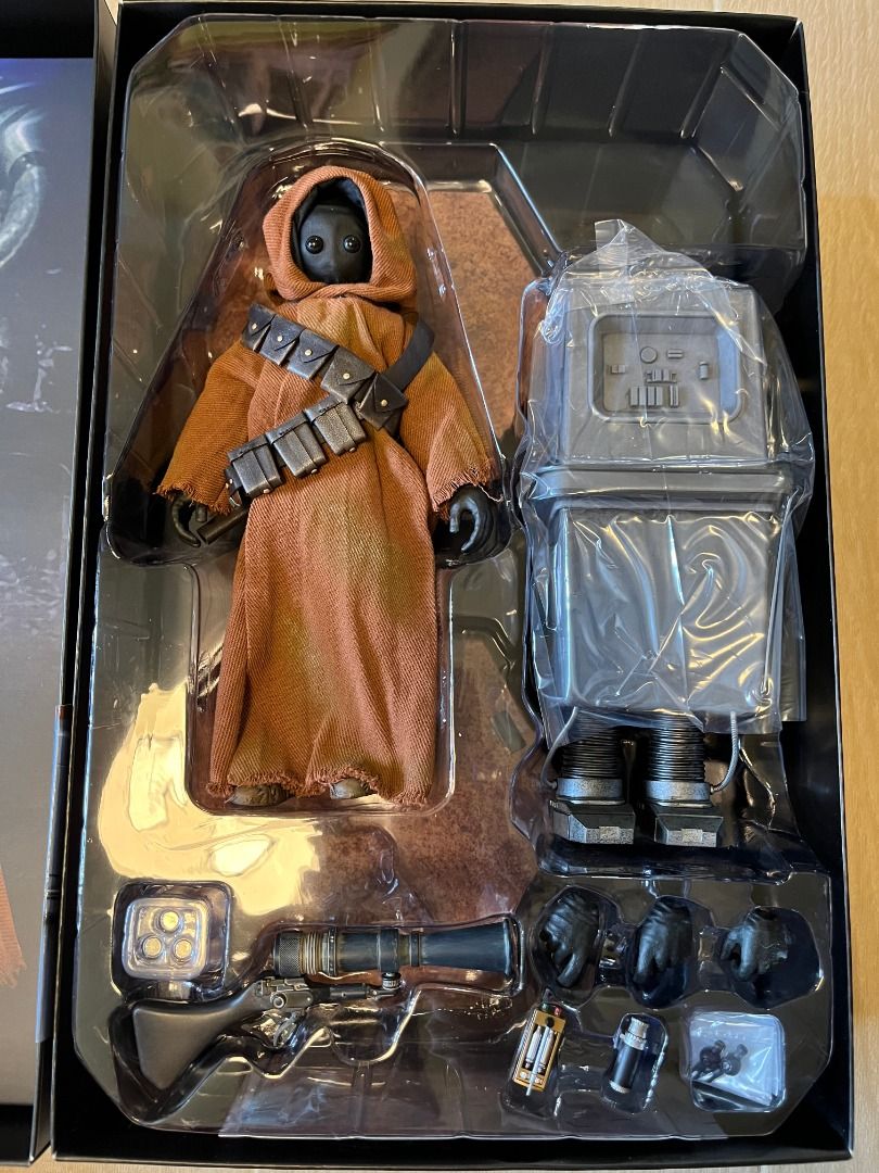 全新 開Check Hottoys MMS554 Starwars EPISODE IV A NEW HOPE JAWA EG 6 MMS 554 Hot toy STAR WARS