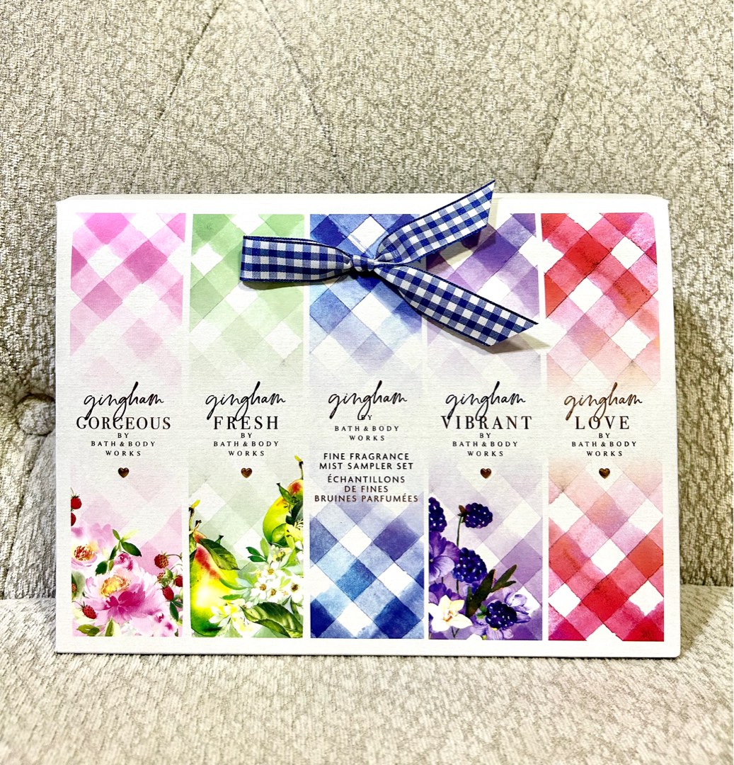 Bbw Gingham Body Mist Travel Gift Set Original Beauty Personal Care