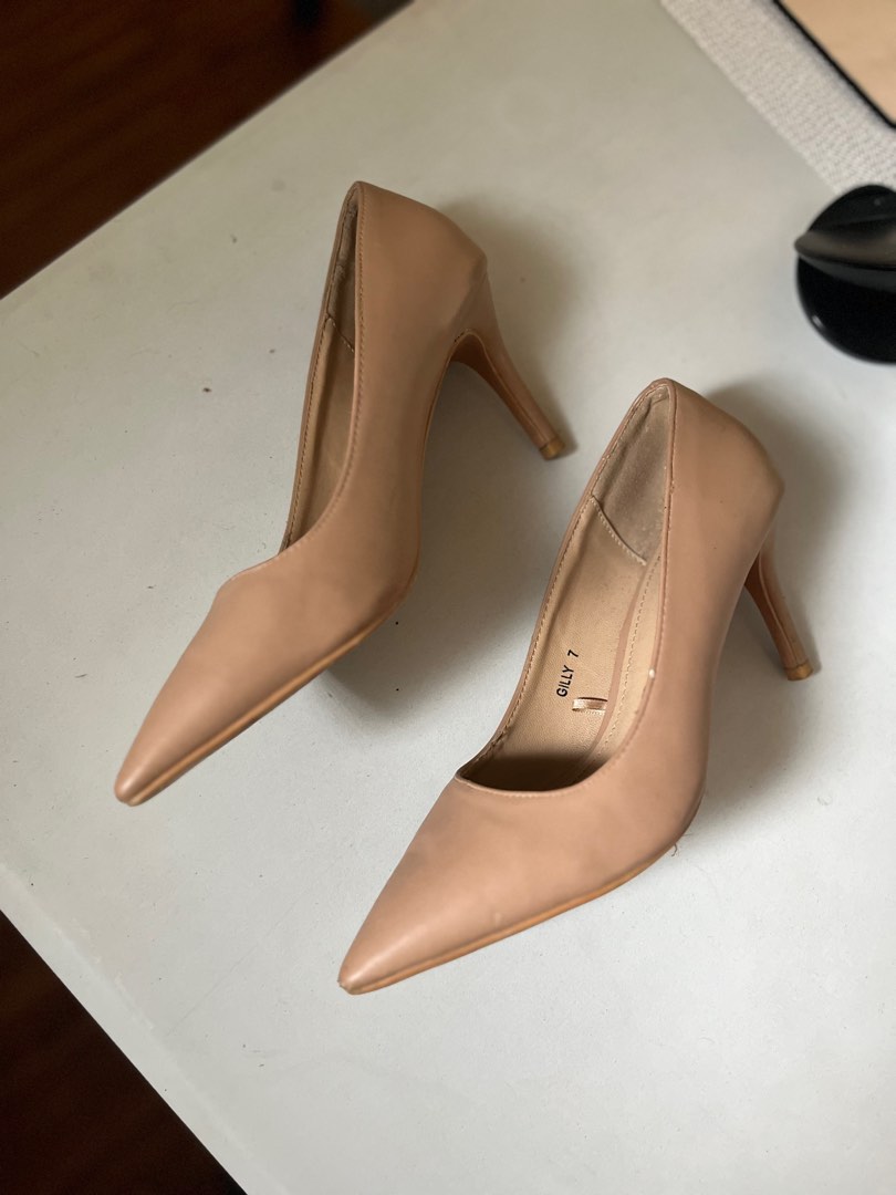 Parisian Nude Heels Inches Women S Fashion Footwear Heels On Carousell