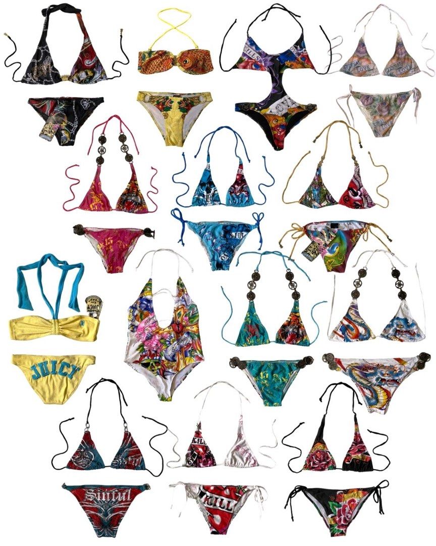 S Bikini Swimsuit Collection Y K Ed Hardy Juicy Couture Affliction S Goth Grunge Cyber