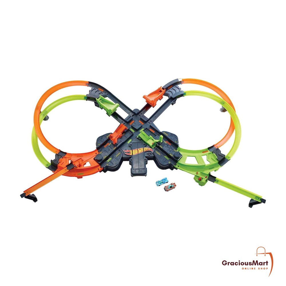Hot Wheels Colossal Crash Track Set Figure Track Set Competitive Play Aerial Stunts Toys