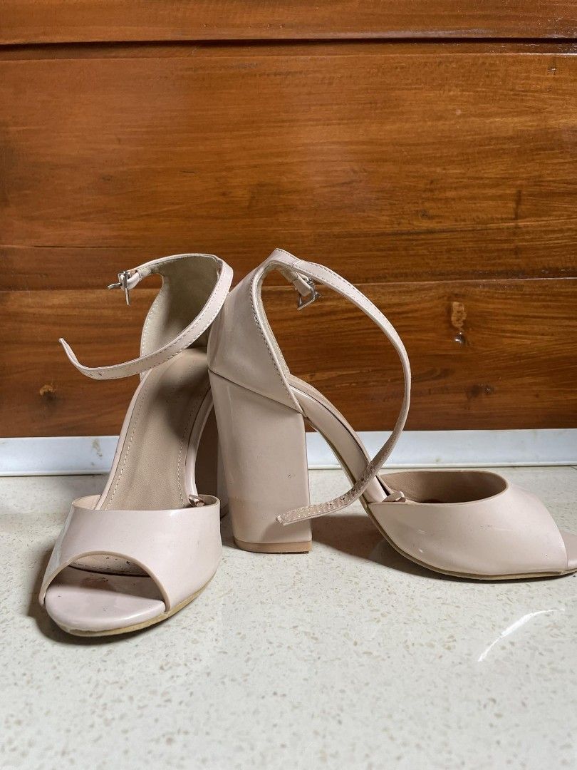 Parisian Nude Heels Women S Fashion Footwear Heels On Carousell