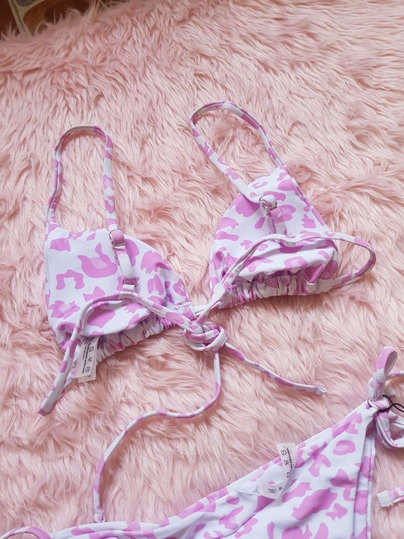 Two Piece Bikini Self Tie Adjustable Strap Zaful Small Women S Fashion