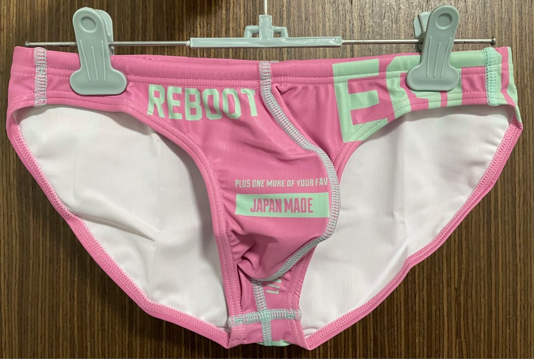 Egde Reboot Super Low Rise Bikini Swimming Trunk Pink Men S Fashion Bottoms New