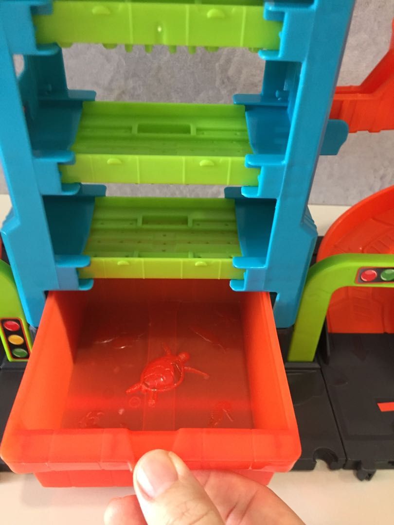 Hot Wheels Mega Tower Car Wash Racing Colour Change Action Hobbies Toys Toys Games On