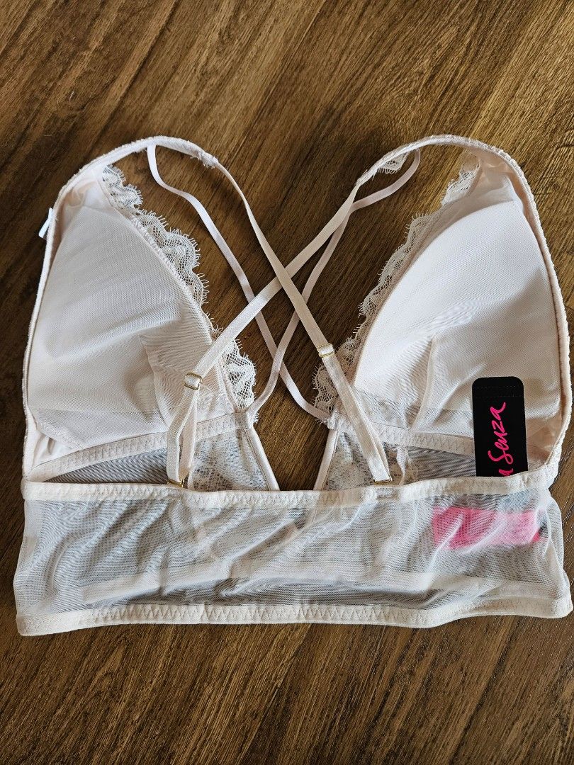 La Senza Nude Lace Deep Plunge X Bralette Women S Fashion New