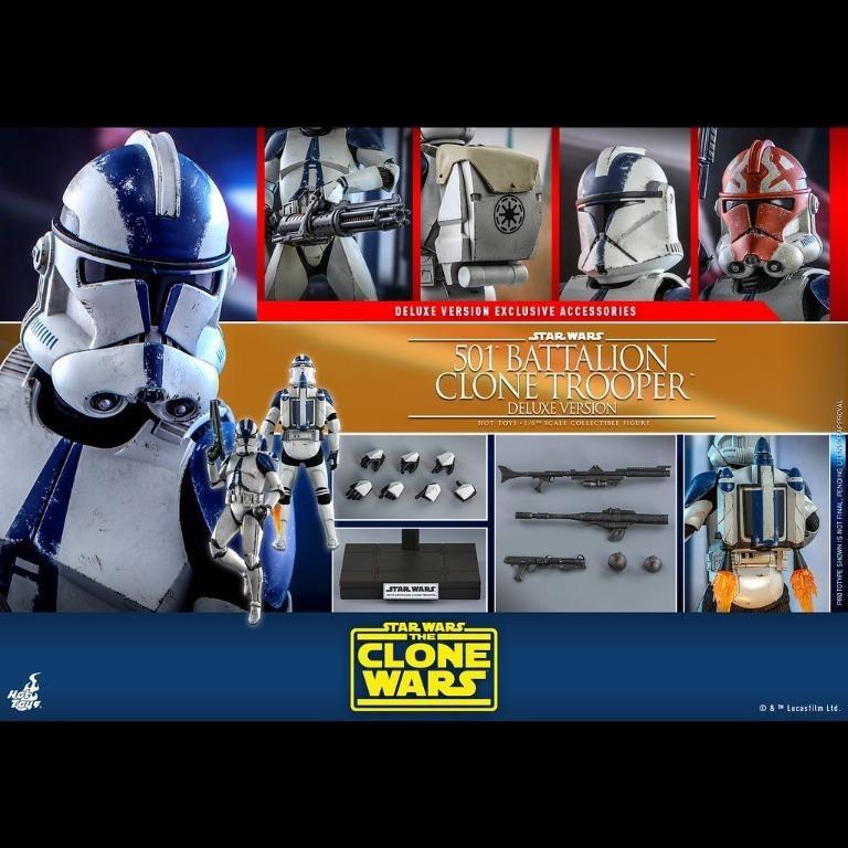 全新 現貨 膠袋未開 tms hot toys hottoys star wars 星球大戰 the clone wars 複製戰紀 st battalion clone