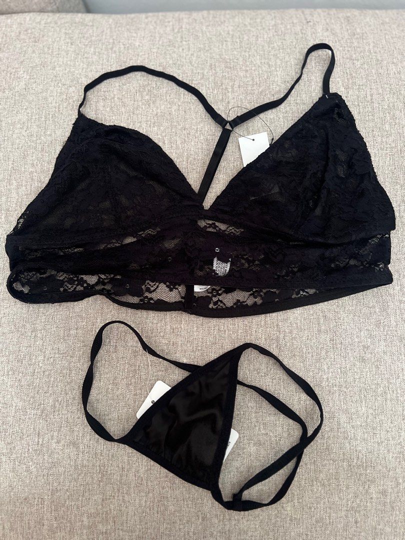 Bikini Black Bikini Hitam Seksi Bikini Seksi Lace Bralette G