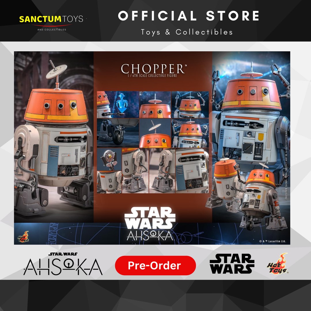 P O Hot Toys TMS112 Star Wars Ahsoka 1 6th Scale Chopper Collectible Figure Hobbies