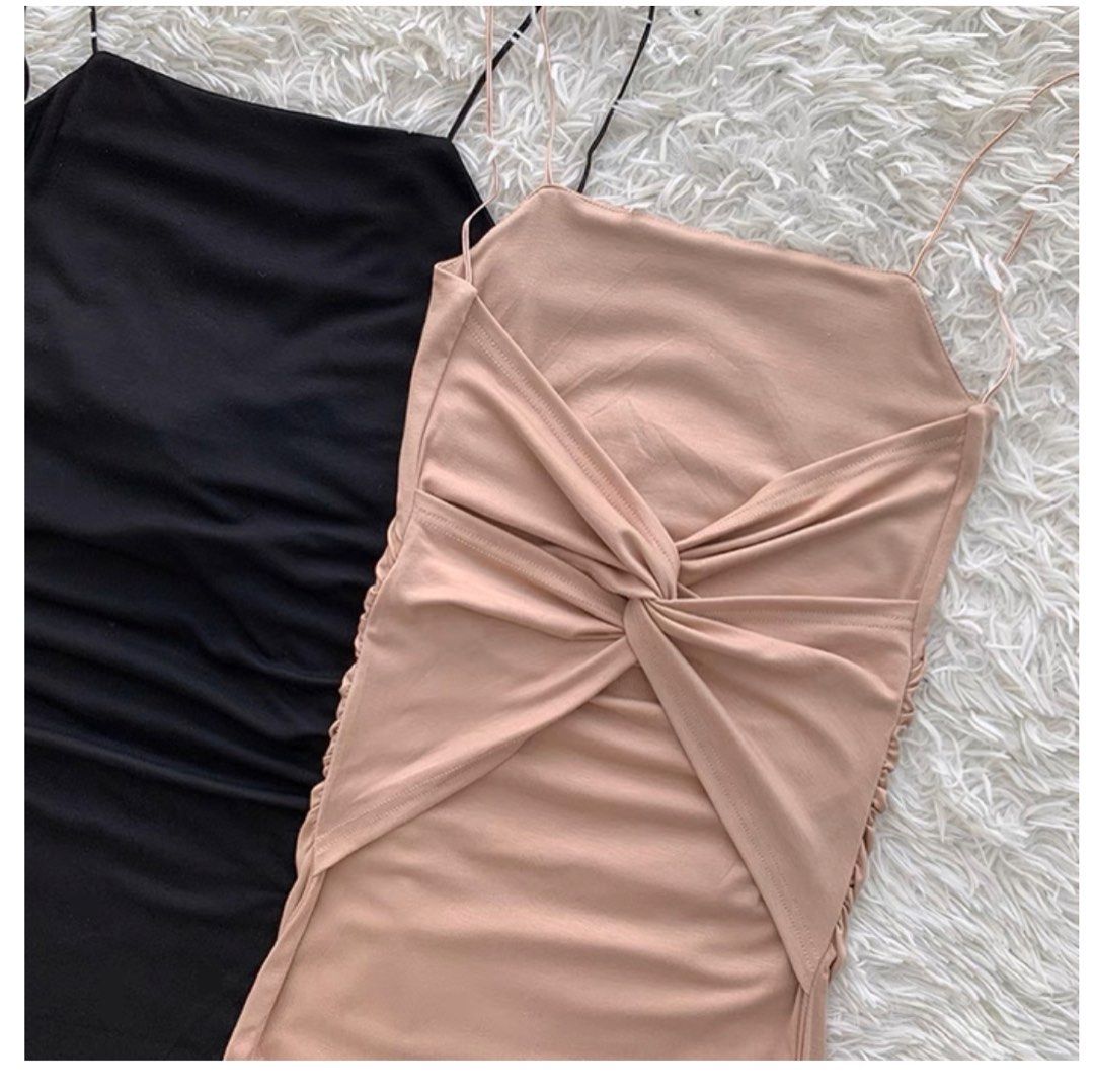 Sexyback Beige Nude Bodycon Dress Women S Fashion Dresses Sets