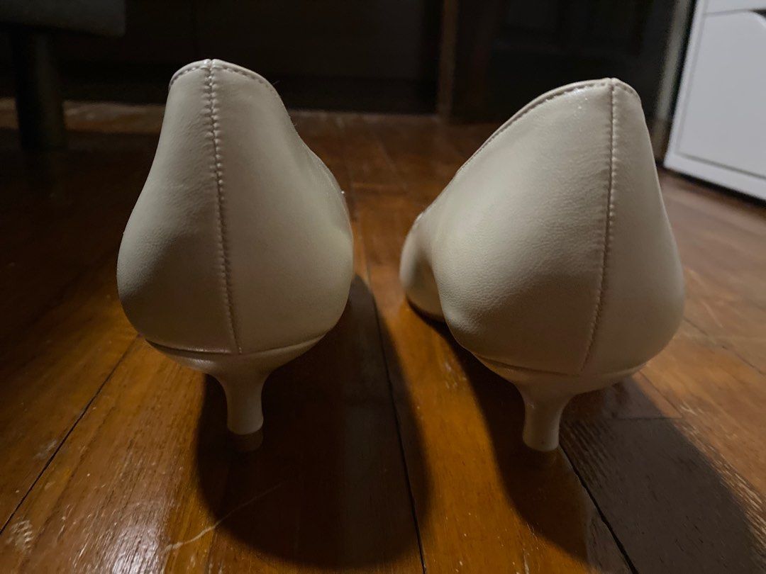 D AF Nude Low Heels EU Women S Fashion Footwear Heels On Carousell