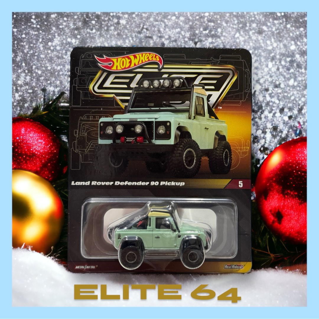 Hot Wheels 風火輪 菁英64系列 Land Rover Defender 90 Pickup 書籍休閒與玩具 玩具公仔桌遊在旋轉拍賣