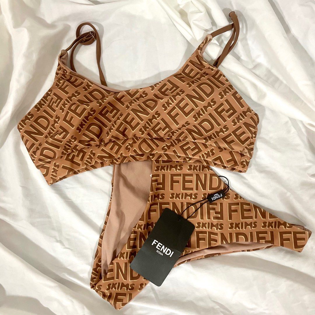 Fendi X Skims Bikini Women S Fashion Swimwear Bikinis Swimsuits On