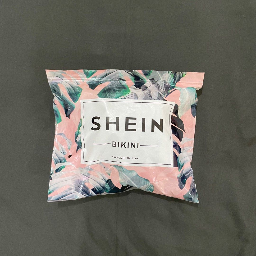 Shein Zaful Army Green Ribbed String Bikini Swimsuit Swimwear Swim