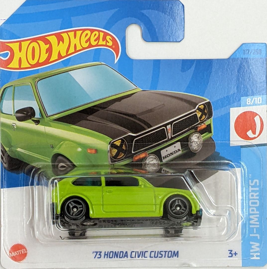 Hot Wheels Mainline Series Short Card JDM Honda CR X Civic Custom Mazda MX Miata Mazda Cosmo