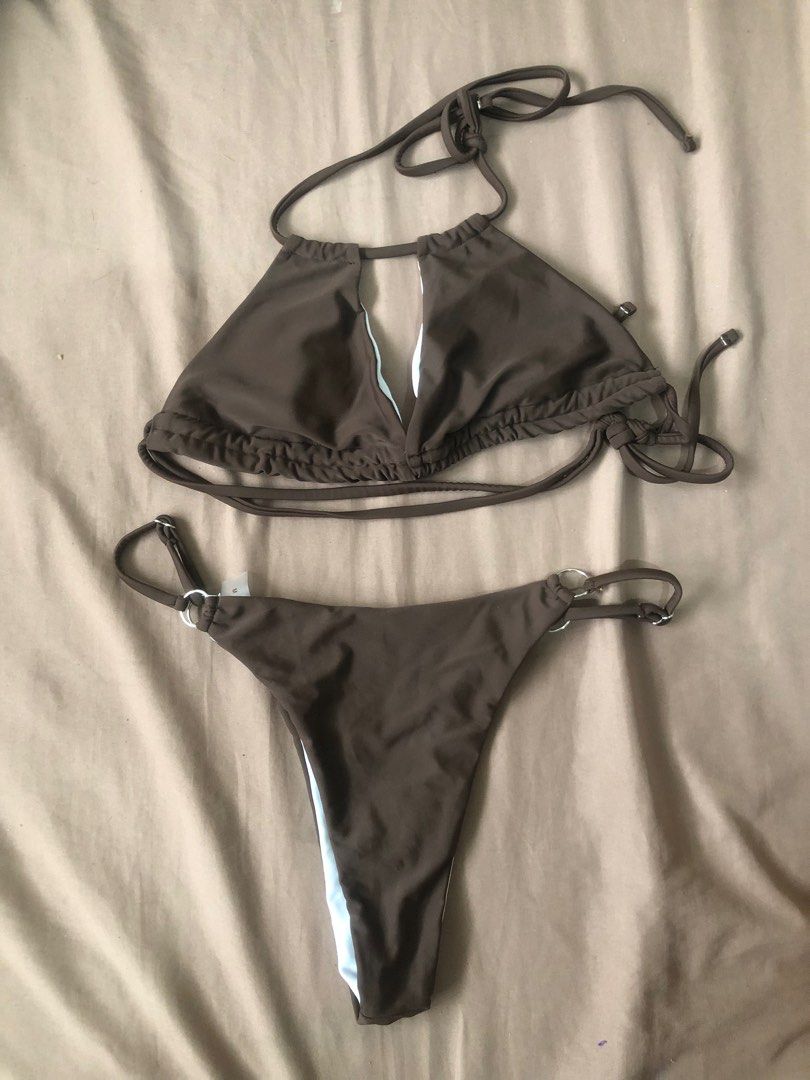 Dark Brown Bikini Women S Fashion Swimwear Bikinis Swimsuits On