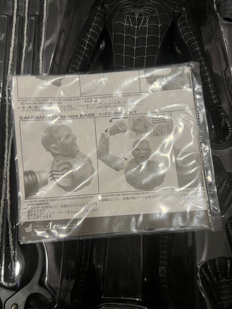 Hot Toys MMS Spider Man Th Scale Spider Man Black Suit Version Limited Edition