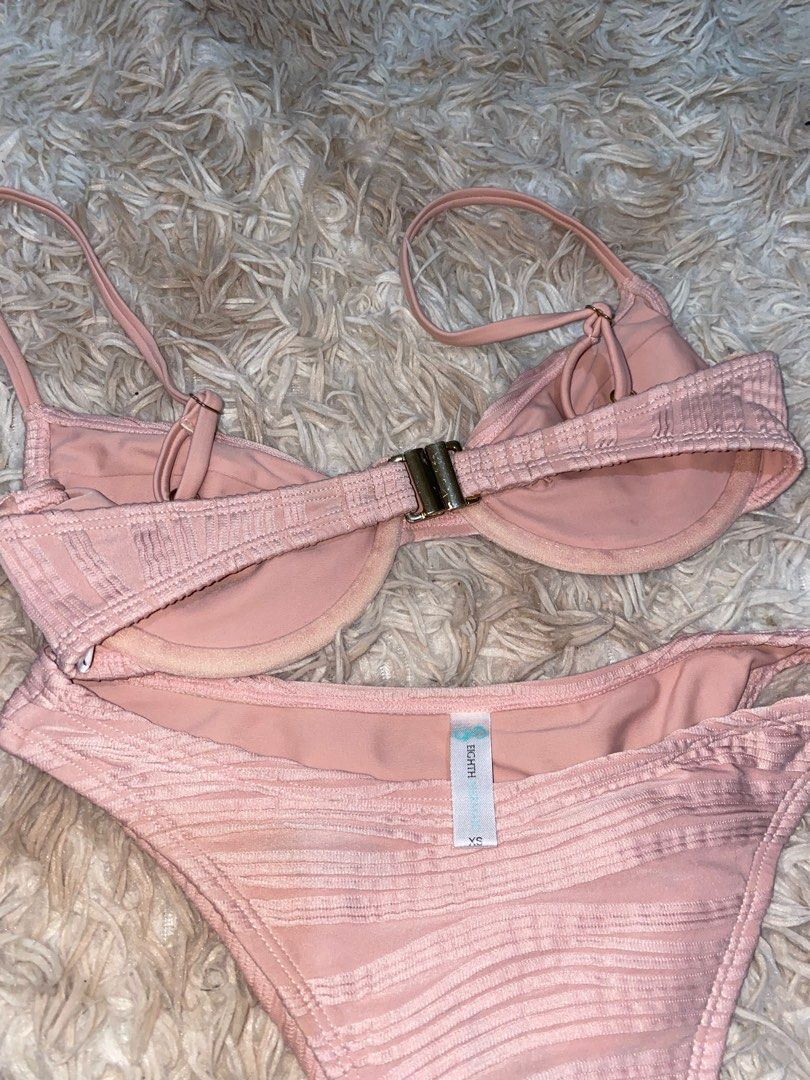 Eight Mermaid Bikini Baby Pink Swimsuit W Pouch Women S Fashion