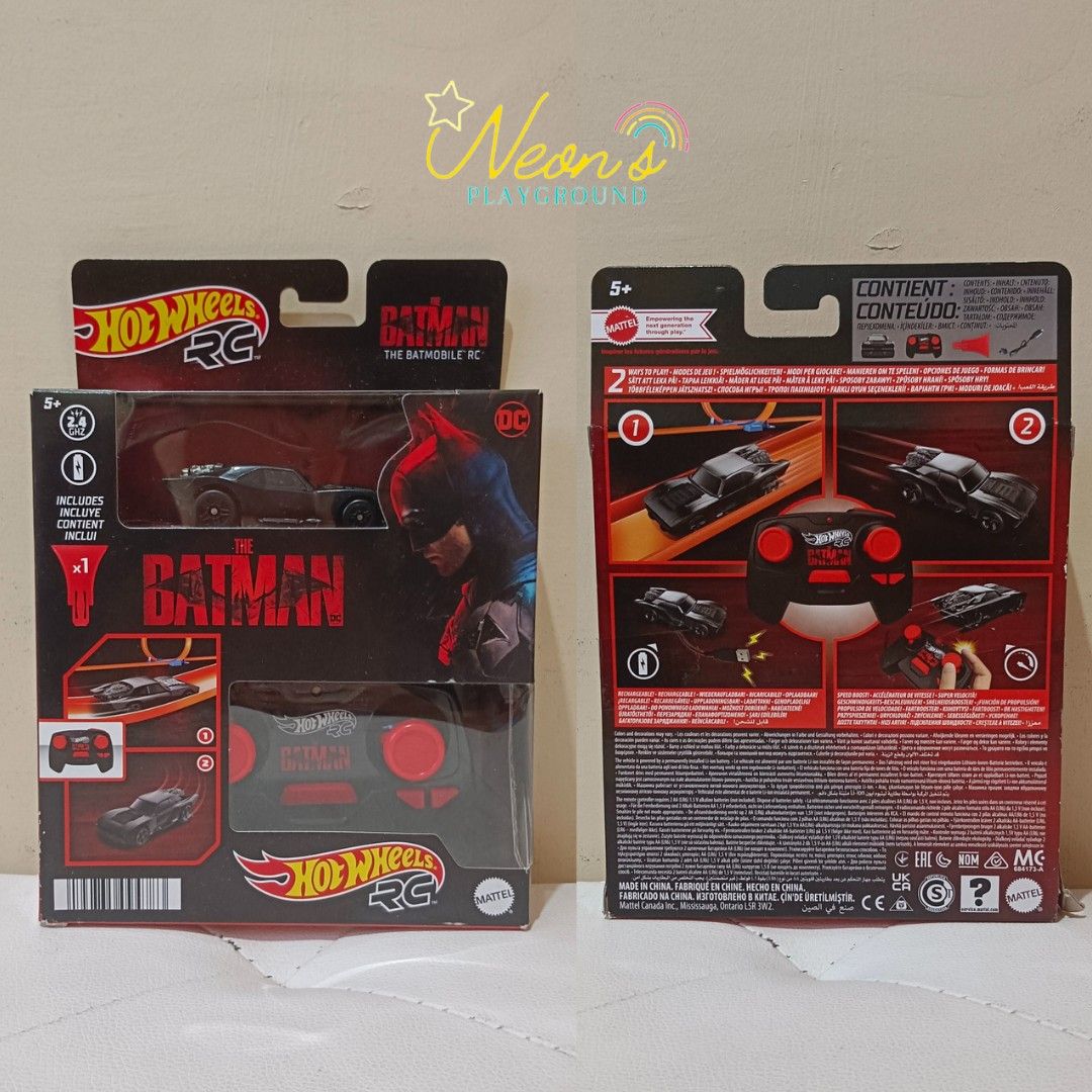 Hot Wheels Rc Batmobile From The Batman Movie In Scale Remote Control Toy Car Hobbies