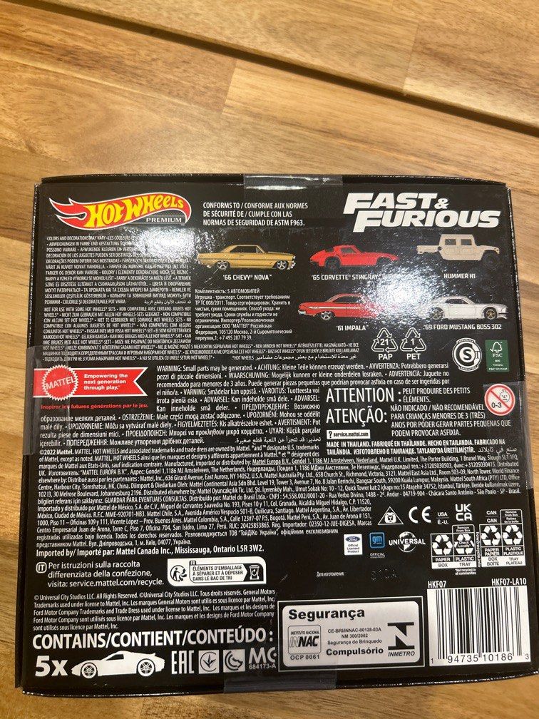 Hot Wheels Premium Fast And Furious 5 Pack Hobbies Toys Toys Games On Carousell
