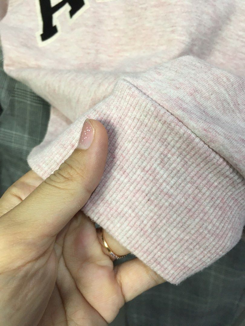 Sweater Pink Nude Cantik Hnm Divided Fesyen Wanita Pakaian Wanita
