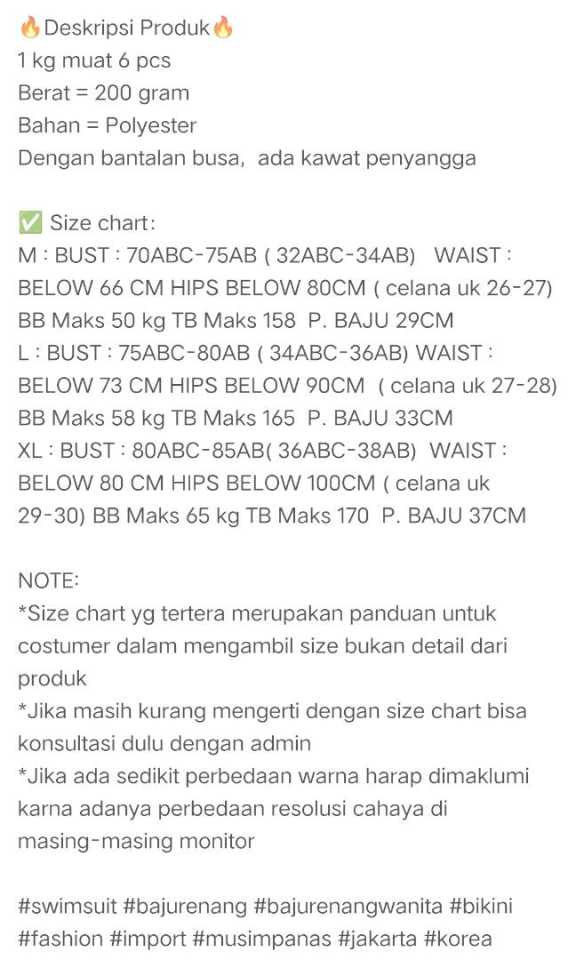 Swimsuit Bikini Baju Renang Wanita Olah Raga Baju Olahraga Di