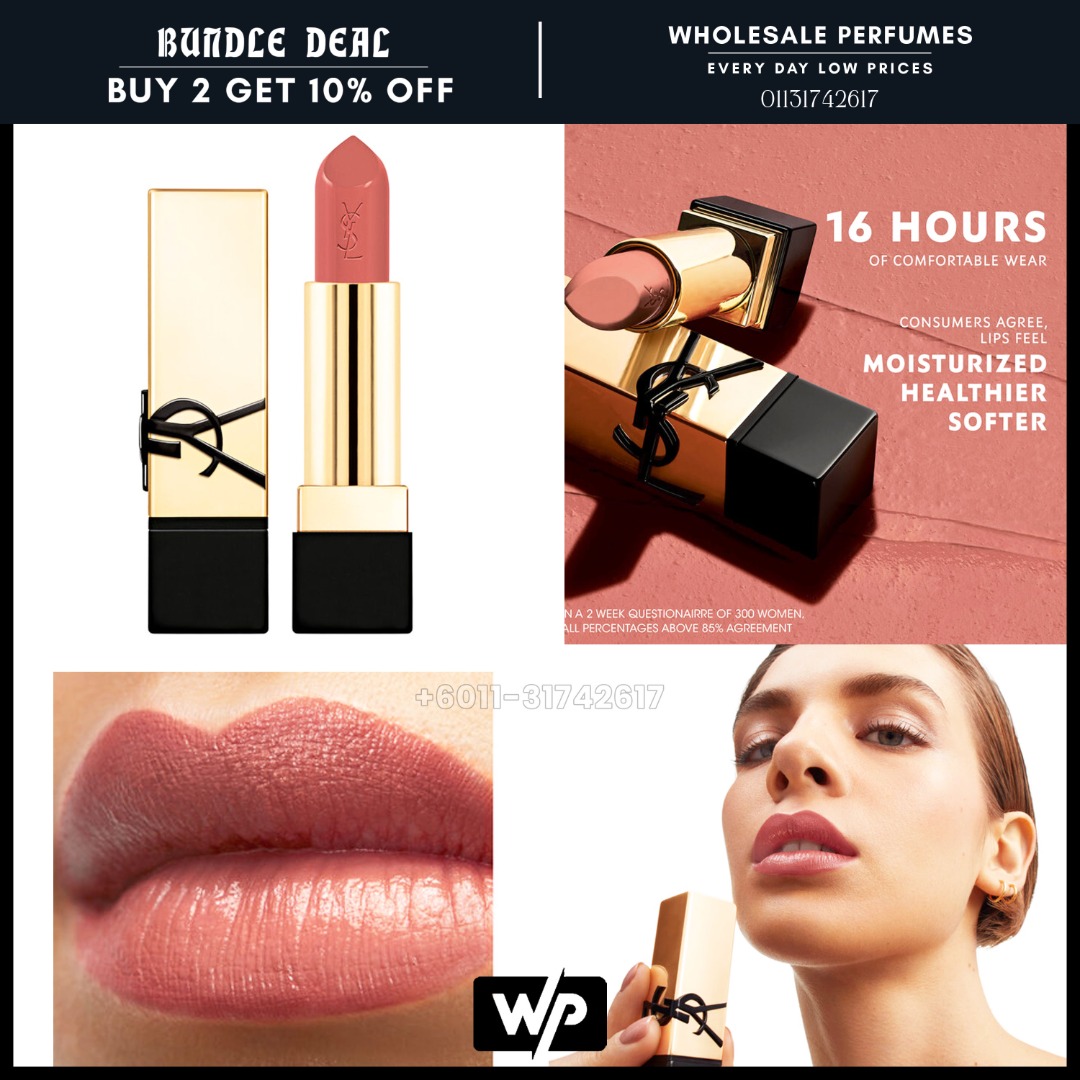 ORIGINAL YSL ROUGE PUR COUTURE CARING SATIN LIPSTICK N12 NUDE INSTINCT Beauty Personal