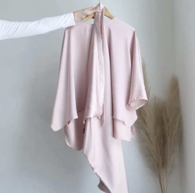 Madeline Kaftan Pario Pink Nude Blush Women S Fashion Muslimah