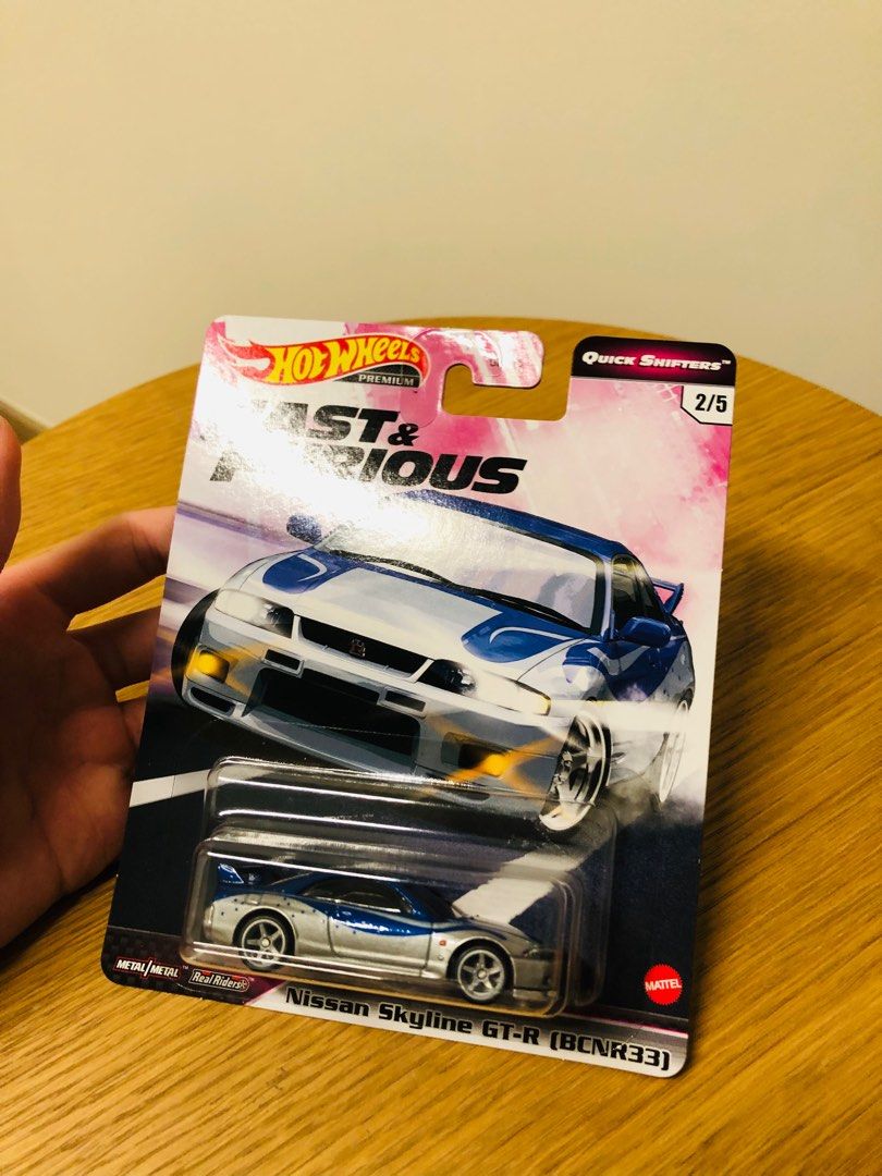 Hot Wheels Fast And Furious Quick Shifters Nissan Skyline GTR BCNR Hobbies Toys