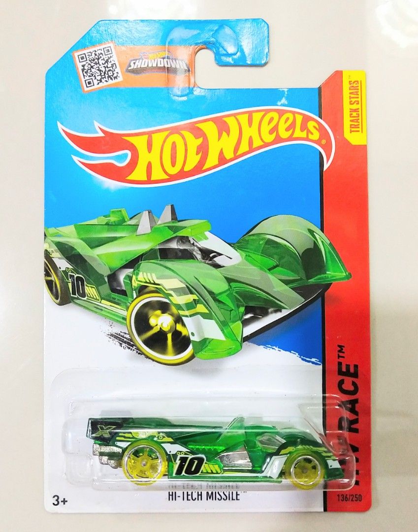 Hot Wheels Hi Tech Missile Green Variant 2013 Card Great On HWs Race Track Hobbies Toys