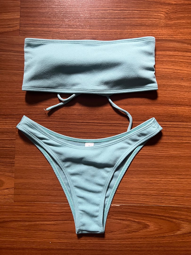 Sky Blue Bikini Women S Fashion Swimwear Bikinis Swimsuits On