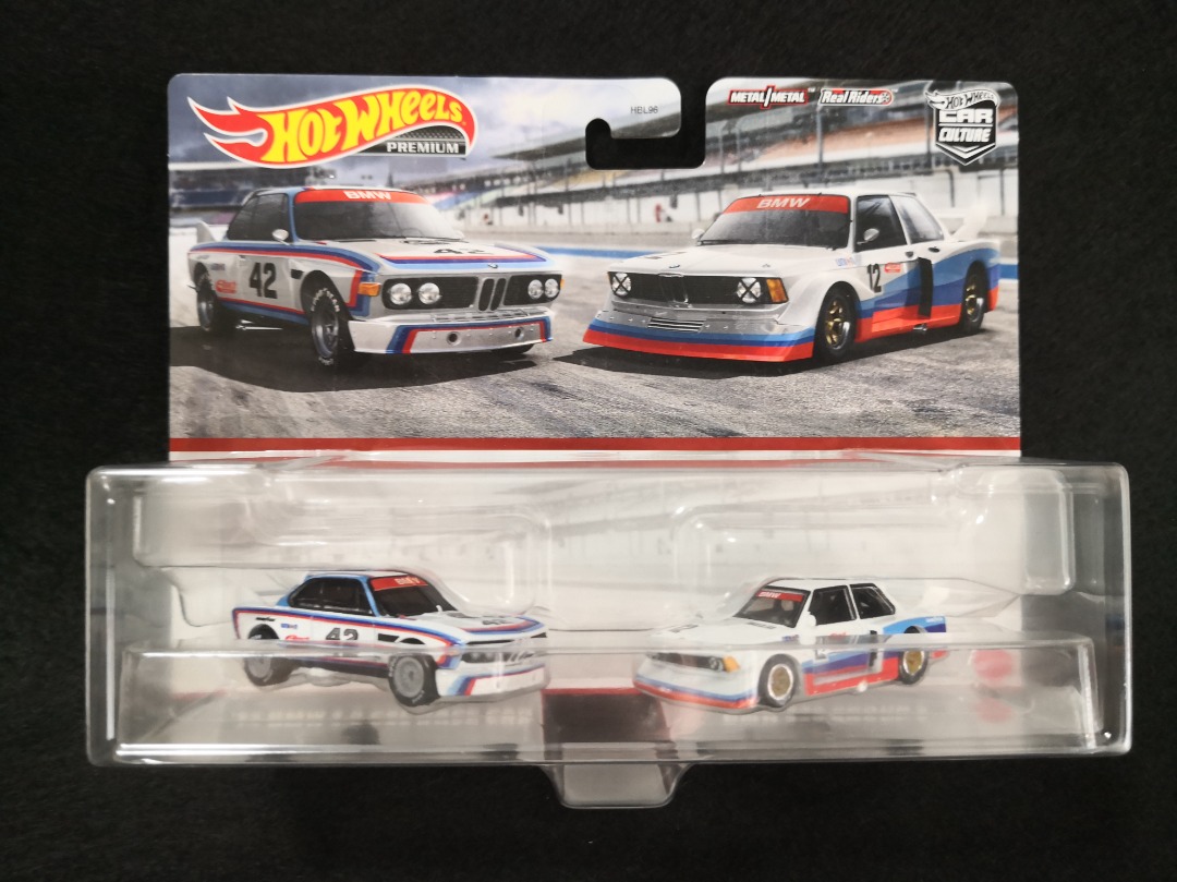 Hot Wheels 73 BMW 3 0 CSL Race Car And BMW 320 Group 5 2 Pack Twin Premium Pop Car Culture
