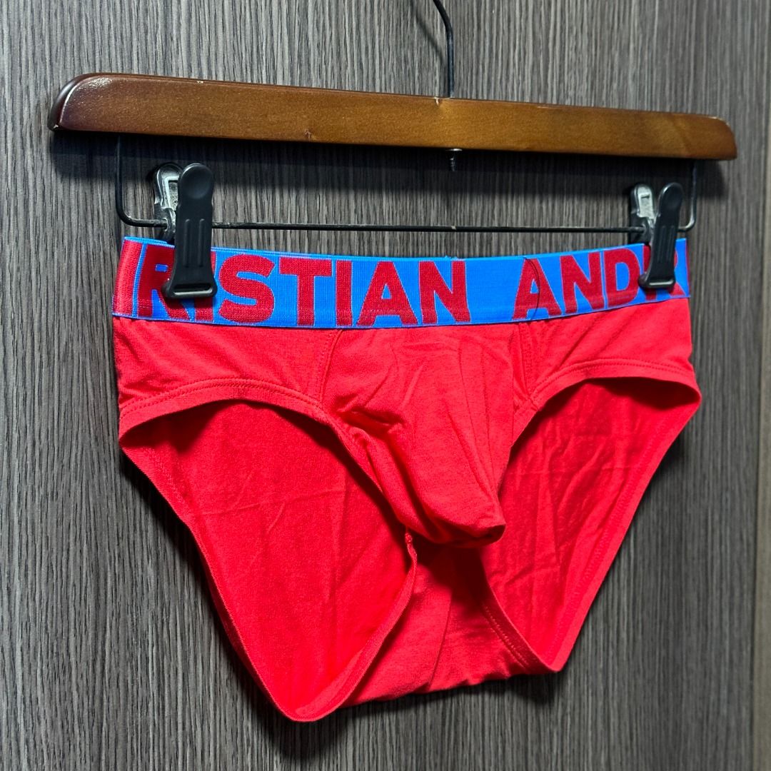 Andrew Christian Bamboo Brief Almost Naked Red Underwear Men S Fashion Bottoms New Underwear