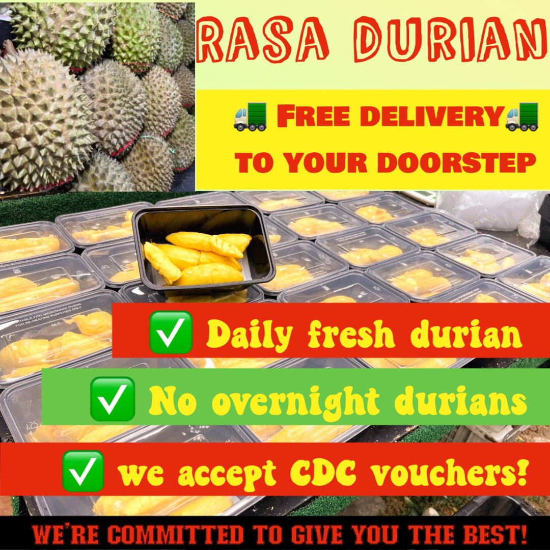 Fresh Durians Pahang Musang King Food Drinks Fresh Produce On