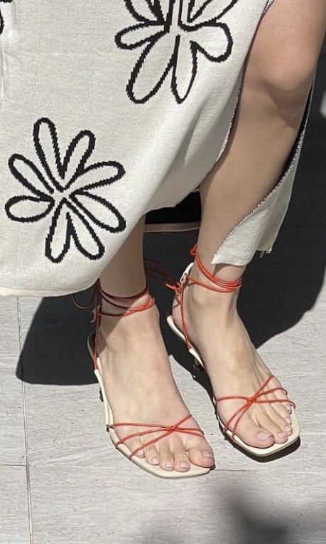 GVN CARINO Heels In Tangerine And Nude Women S Fashion Footwear Heels On Carousell