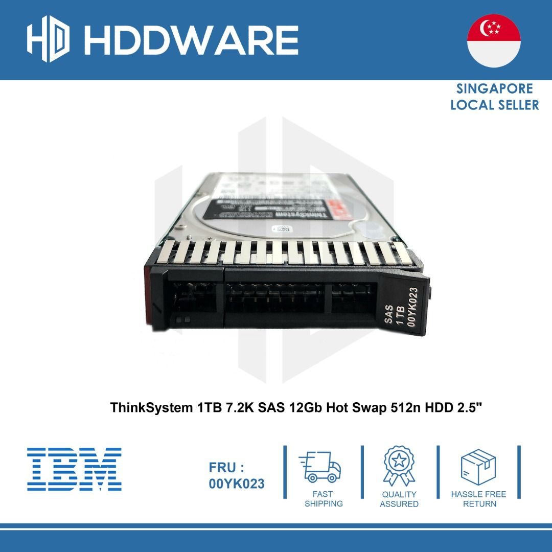 Thinksystem Tb K Sas Gb Hot Swap N Hdd Xb A Yk Computers Tech