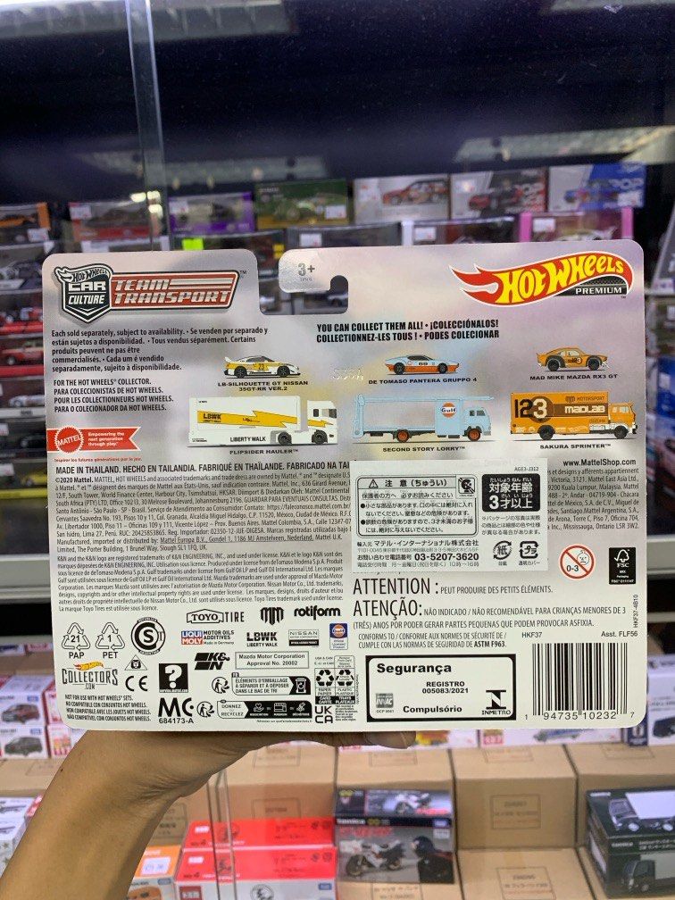 最新日本空運到港現貨Hotwheels Hot Wheels Premium Metal Real Riders Car Culture Team Transport 58 Mad