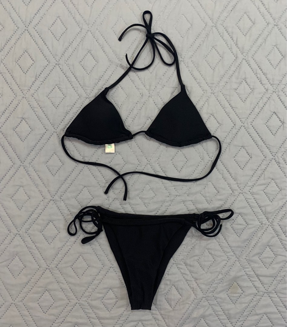 Bikini Bra Tie Side Beach Triangle Swimsuit Women S Fashion Swimwear
